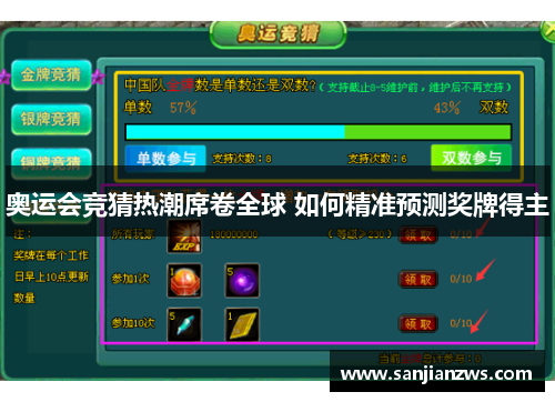 奥运会竞猜热潮席卷全球 如何精准预测奖牌得主 奥运会竞猜热潮席卷全球 如何精准预测奖牌得主